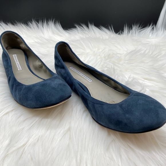 Vera Wang Lavender Label Shoes - Vera Wang Lavender Blue Suede Ballet Style Flats, 7.5